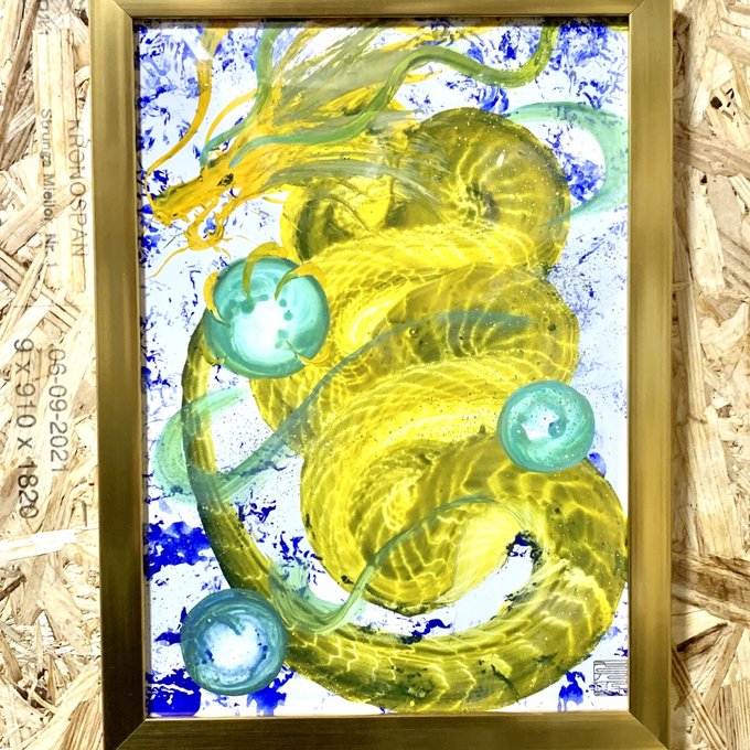龍さんブレスレット&龍神アート ✨イミラック隕石 ゼロストーン