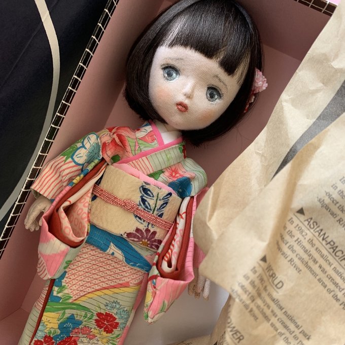 sold うめ 約25cm 創作人形 人形作家 yurimichinobuko梅花 sold うめ 約25cm 創作人形 人形作家 yurimichinobuko梅花