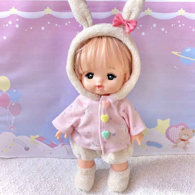 うさぴょんセットアップ メルちゃん メルちゃん服 ソランちゃん うさぴょんセットアップ メルちゃん メルちゃん服 ソランちゃん