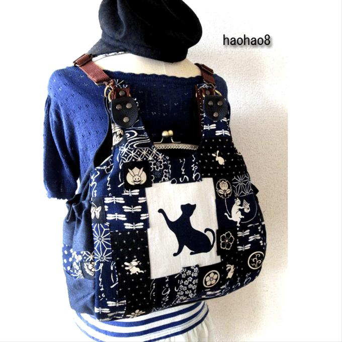 100%の保証 - ハンドメイド 型押しレザー がま口バッグ あおり付