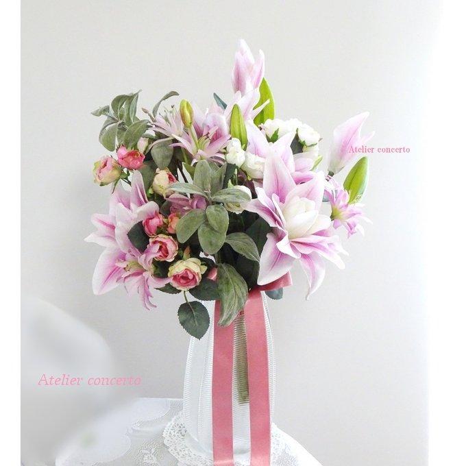 ユリの花束♡ユリのブーケ♡ゆりのブーケ♡クラッチブーケ♡花束 ユリの花束♡ユリのブーケ♡ゆりのブーケ♡クラッチブーケ♡花束