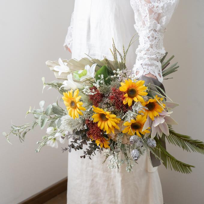 Mk様専用】アジサイ(紫陽花)ユーカリウェディングブーケC 結婚式