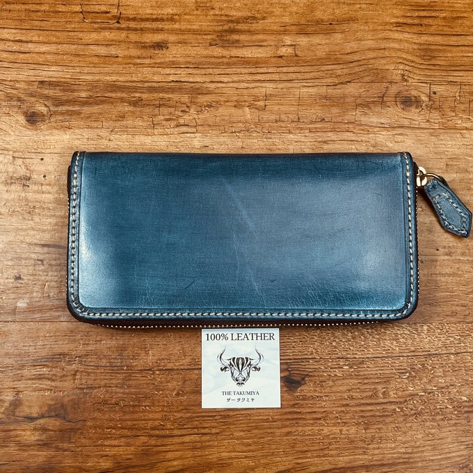 長財布 本革 ブライドルレザー ラウンドファスナー メンズ ヌメ革 手染め 長財布 本革 ブライドルレザー ラウンドファスナー メンズ ヌメ革 手染め