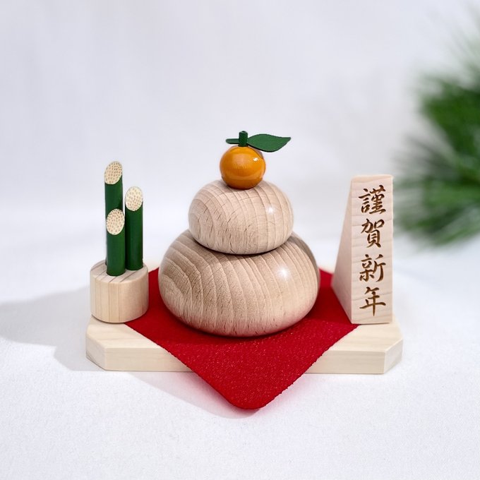 鏡餅 木製 かがみもち 無垢材 門松 お正月 - PAPU craft'S 鏡餅 木製 かがみもち 無垢材 門松 お正月 - PAPU craft'S