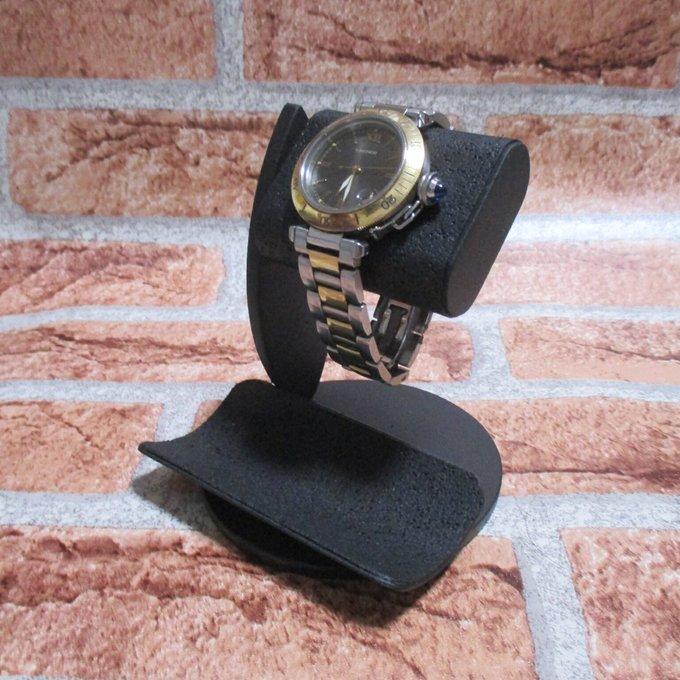 父の日 父の日ギフト ラッピング 腕時計スタンド ウオッチスタンド オールブラックだ円パイプ1本掛け ak-design 受注製作 N20200907  - AK-DESIGN'S GALLERY 当店は受注制作です | minne 国内最大級のハンドメイド・手作り通販サイト