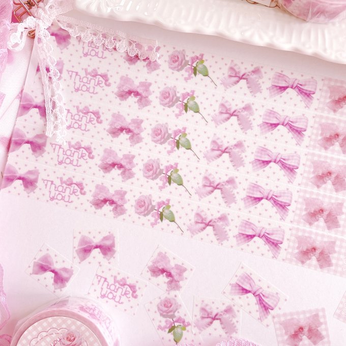 Thankyou Ribbon🎀マスキングテープ 18mm - ARomantic♡ | minne Thankyou Ribbon🎀マスキングテープ 18mm - ARomantic♡ | minne