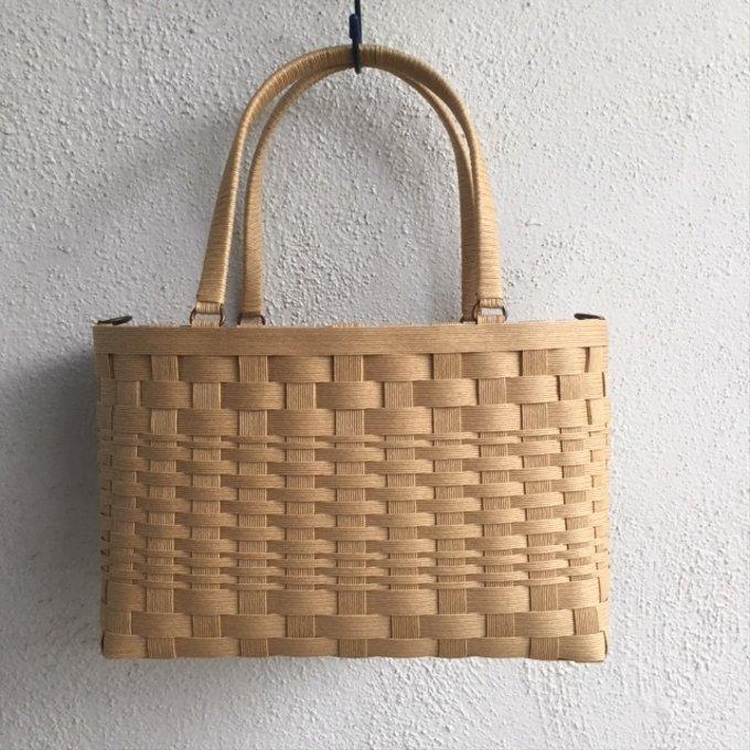 再販・感謝セール品】クラフトカラーのクラフトかごバッグ(L 再販・感謝セール品】クラフトカラーのクラフトかごバッグ(L
