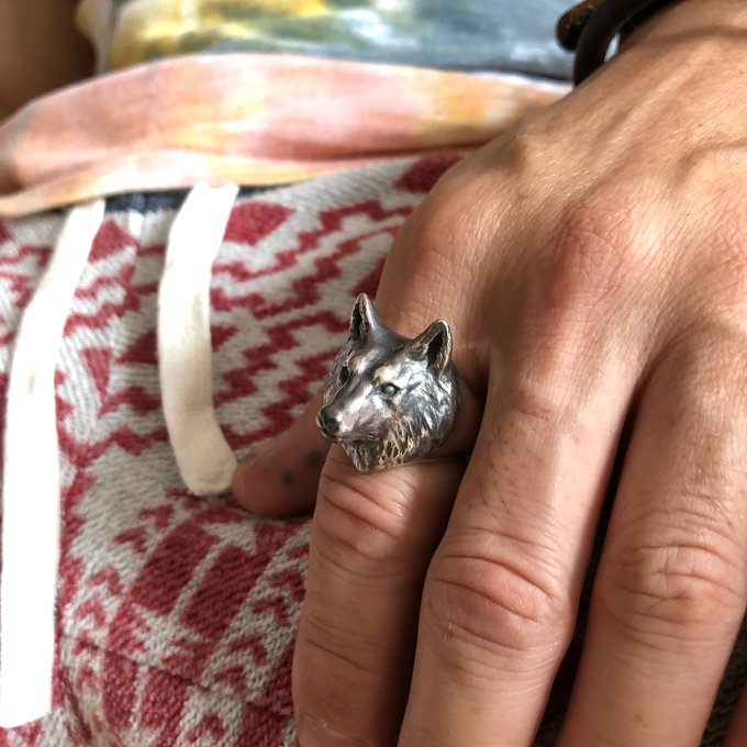 84%OFF!】 指輪 アクセサリー リング シルバー オオカミ 獣 狼 20号 指輪 リング アクセサリー シルバー おおかみ 狼 ウルフ 20号
