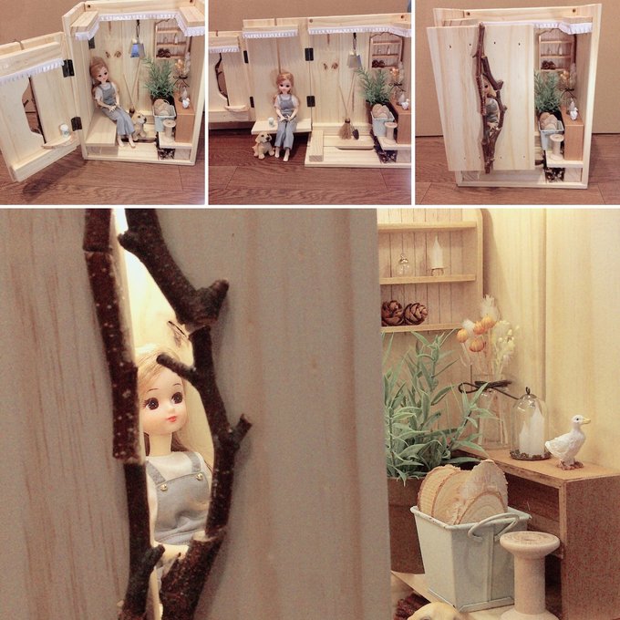 リカちゃんハウス 小さな小屋スタイル 1/6ドールハウス リカちゃんハウス 小さな小屋スタイル 1/6ドールハウス