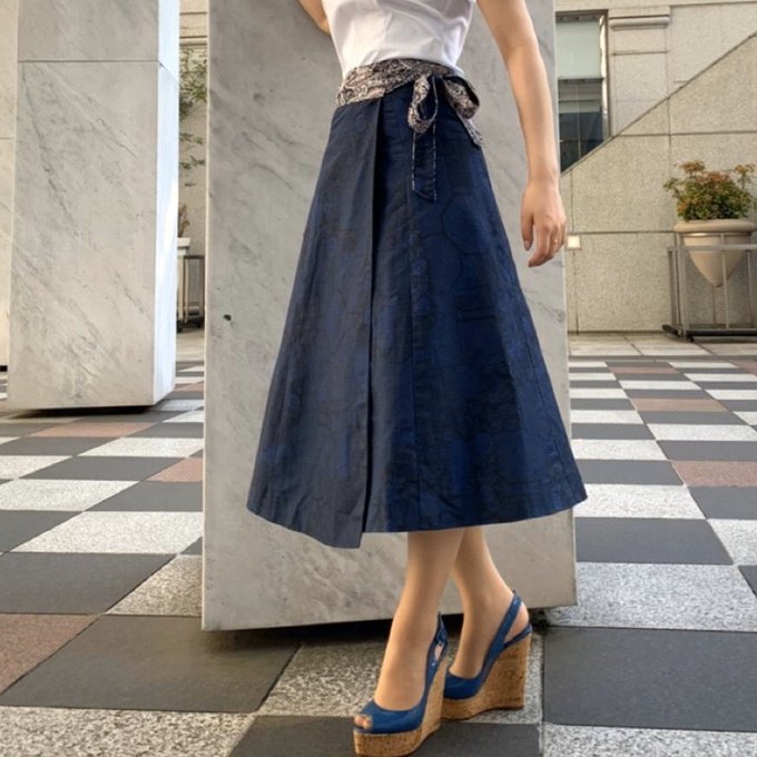 ビンテージ着物 リメイク 巻きスカート - RYOLA'S GALLERY | minne 国内最大級のハンドメイド・手作り通販サイト
