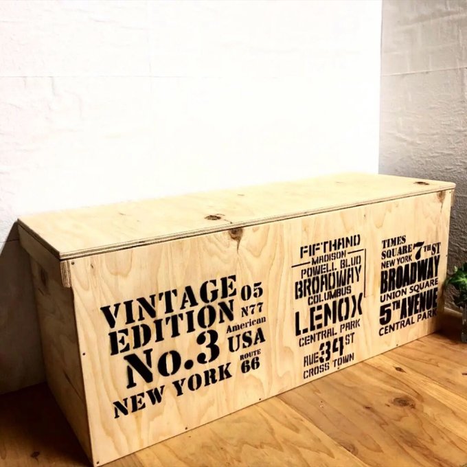 ウッドボックス ウッド ロング 無塗装 収納箱 BOX お買い得!! 新品