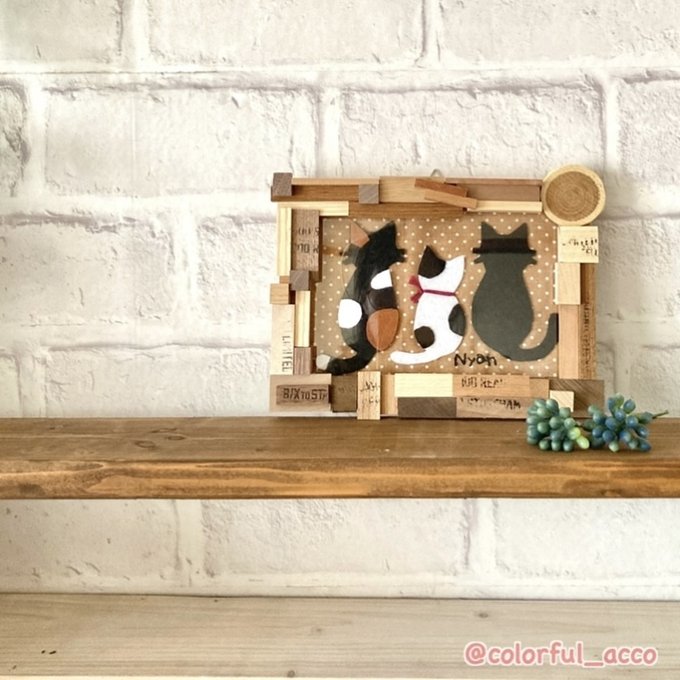 ⑤ フェルトバック 猫 雑貨 ギフト プレゼント ハンドメイド ⑤ フェルトバック 猫 雑貨 ギフト プレゼント ハンドメイド