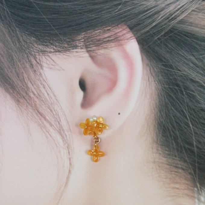 秋香る金木犀 2ホールピアス ピアス | jzadworny.pl