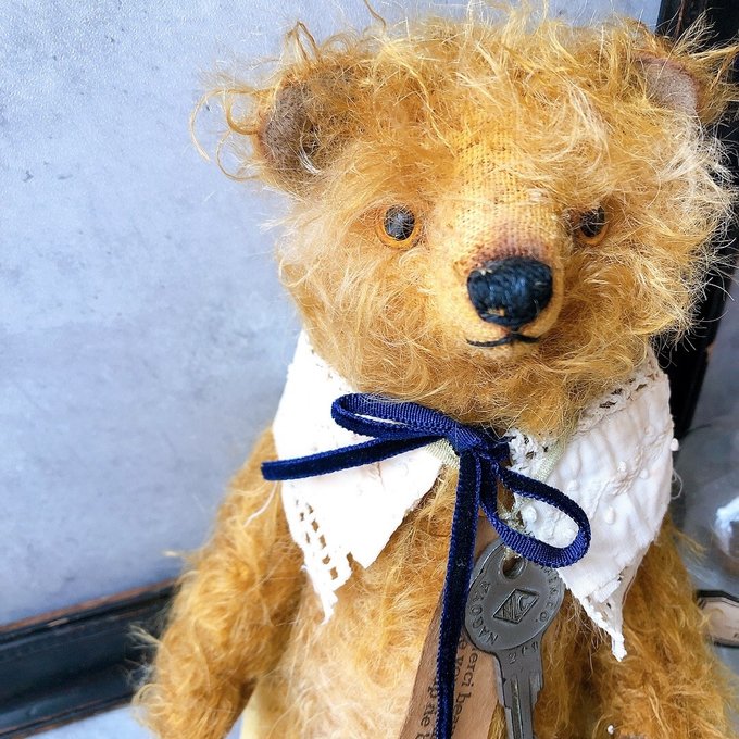 アンティーク風テディベア*むら染めモヘアのベア - aimable*BEAR アンティーク風テディベア*むら染めモヘアのベア - aimable*BEAR
