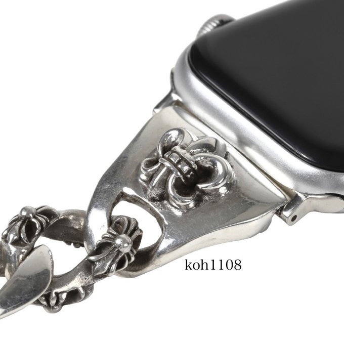 Apple Watch アップルウォッチ シルバー 特注品 メンズ ブレスレット