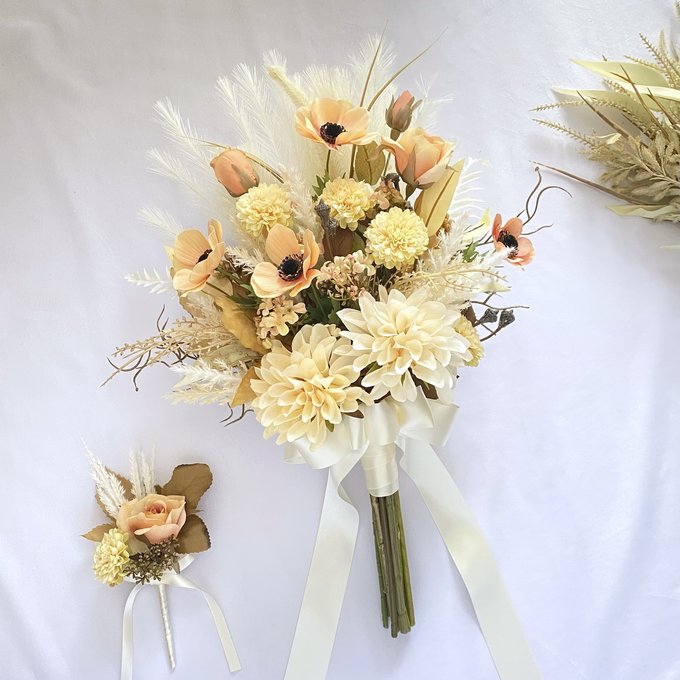アーティフィシャルフラワーブーケ 結婚式 クラッチブーケ アーティフィシャルフラワーブーケ 結婚式 クラッチブーケ