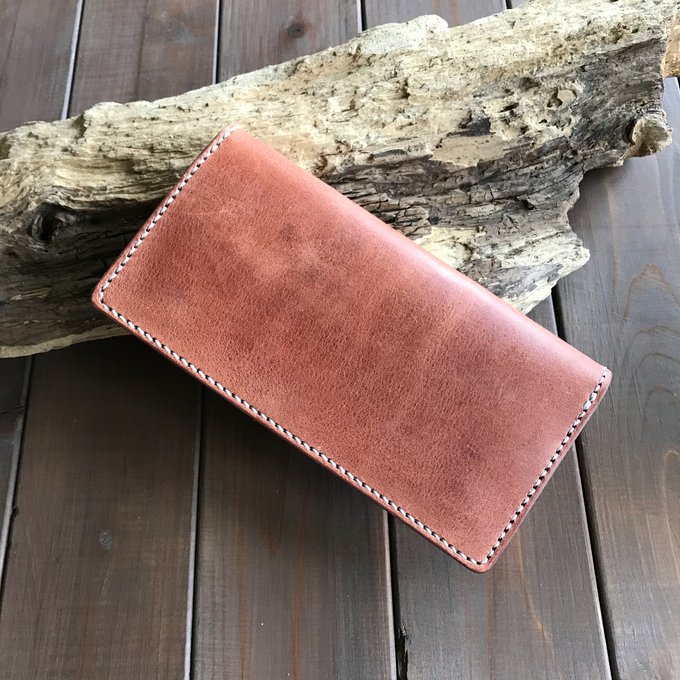 ハーマンオークレザーを使った長財布 - HAKODATE CRAFT | minne ハーマンオークレザーを使った長財布 - HAKODATE CRAFT | minne