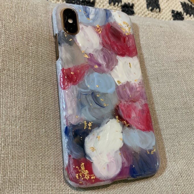 2022 新作 マーブル ペイント✍︎iPhoneケース お値下げ aratake