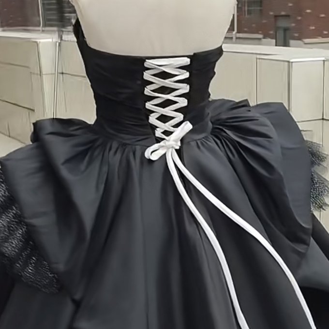 ウェディングドレス サテンドレス ブラック 二次会 前撮り 結婚 ウェディングドレス サテンドレス ブラック 二次会 前撮り 結婚