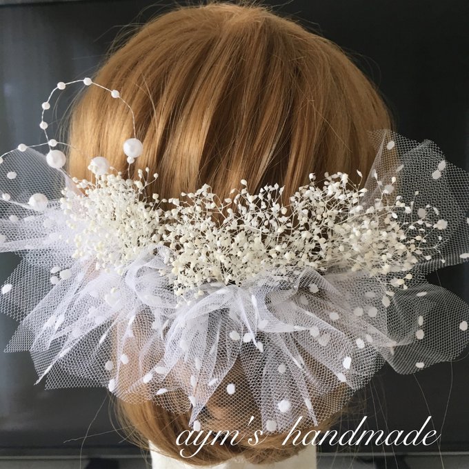 大人可愛い 髪飾り ♡ ウェディング ヘアアクセサリー 大人可愛い 髪飾り ♡ ウェディング ヘアアクセサリー