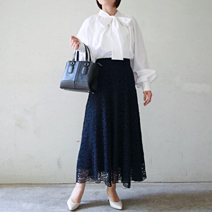 レース フレアスカート ネイビー 0465NV - SWiMMY Clothing | minne