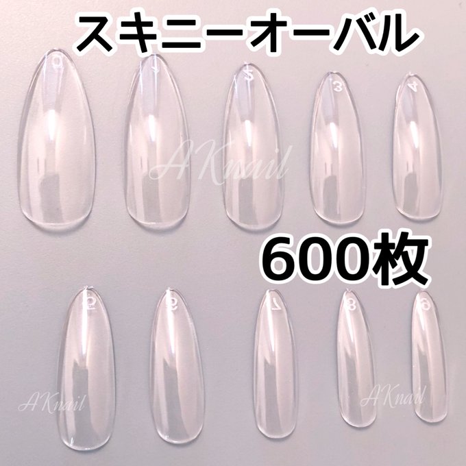 ネイルチップ ロングスキニーオーバル クリアネイルチップ 付け ネイルチップ ロングスキニーオーバル クリアネイルチップ 付け