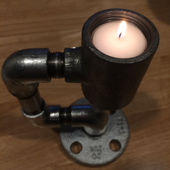 ガス管 ハンドメイド 置物-