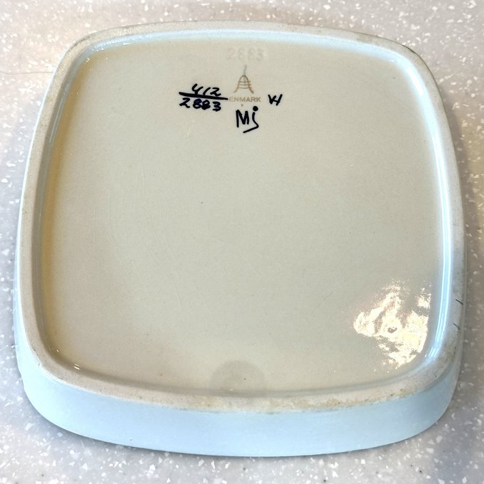 ロイヤルコペンハーゲンテネラトレイ17cm角皿北欧ヴィンテージ ロイヤルコペンハーゲンテネラトレイ17cm角皿北欧ヴィンテージ