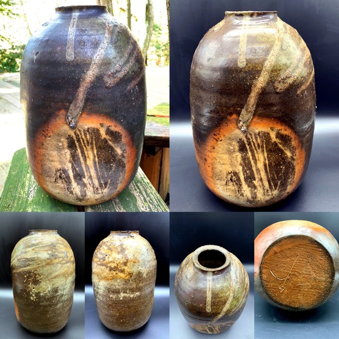 備前窯変壺」香山善弘作 k-001 - 「香神窯」香山善弘 | minne 備前窯変壺」香山善弘作 k-001 - 「香神窯」香山善弘 | minne