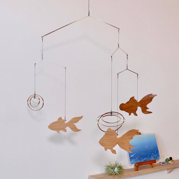 モビール「金魚」 - LOQUAT-TREE'S GALLERY | minne 国内最大級 モビール「金魚」 - LOQUAT-TREE'S GALLERY | minne 国内最大級