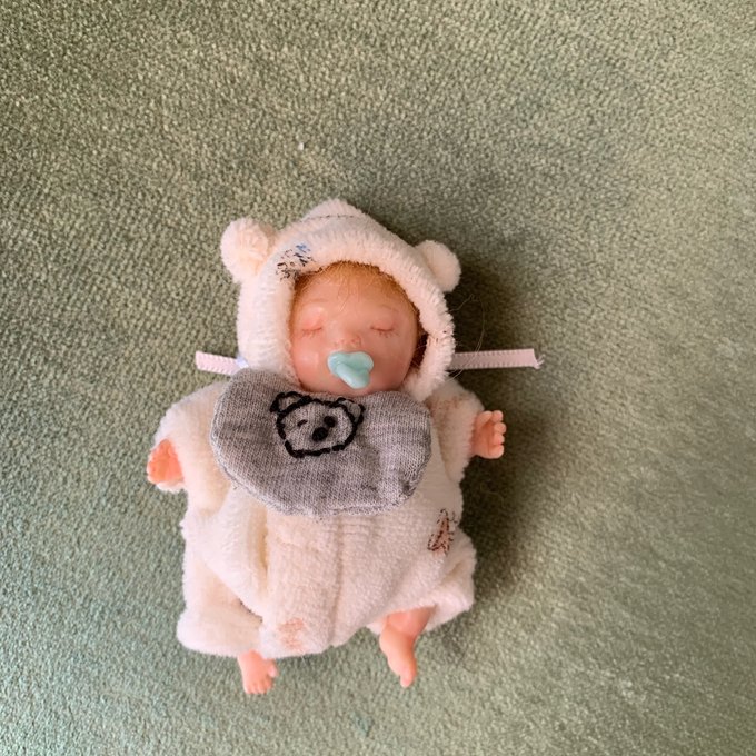 樹脂粘土 ベビー ハンドメイド 人形 樹脂粘土赤ちゃん - CHERRY-OH'S GALLERY | minne 国内最大級の