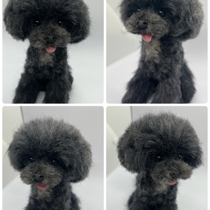 羊毛フェルト犬オーダーメイドMサイズ - N-F-Miema | minne 国内 羊毛フェルト犬オーダーメイドMサイズ - N-F-Miema | minne 国内