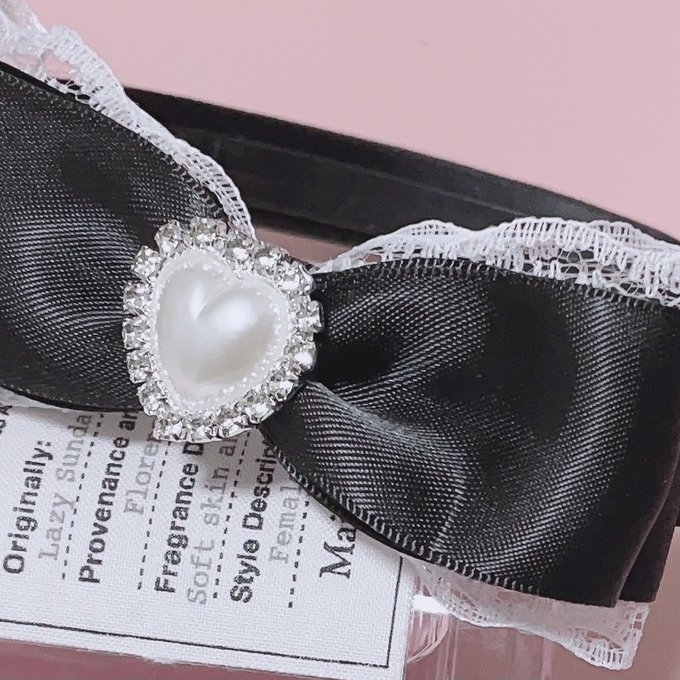 リボン カチューシャ♡ブラック 黒 ハンドメイド 量産型 地雷 リボン カチューシャ♡ブラック 黒 ハンドメイド 量産型 地雷