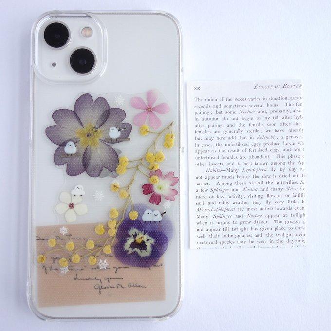 全機種対応 スマホステッカー 押し花インナーシート☆3点セット 全機種対応 スマホステッカー 押し花インナーシート☆3点セット