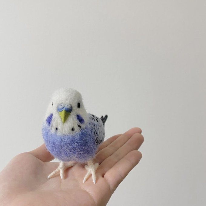 羊毛フェルトのセキセイインコ【オーダーメイド】 - NYANCHI08'S 羊毛フェルトのセキセイインコ【オーダーメイド】 - NYANCHI08'S