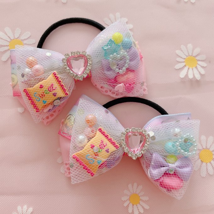 特別価格♡ハンドメイド ヘアアクセサリー♡フリルツインリボン-