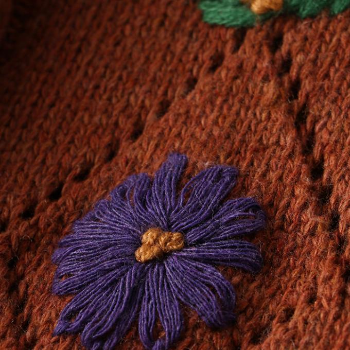 春必須一品 カーディガンのセーター レトロ 刺繍 ニット 春必須一品 カーディガンのセーター レトロ 刺繍 ニット