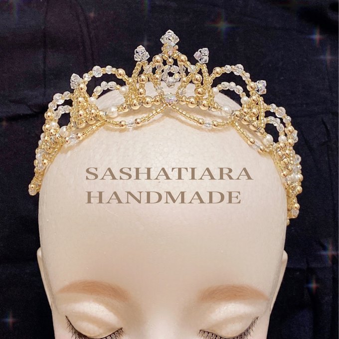 バレエティアラ☆ゴールド - SASHA-TIARA'S GALLERY | minne バレエティアラ☆ゴールド - SASHA-TIARA'S GALLERY | minne