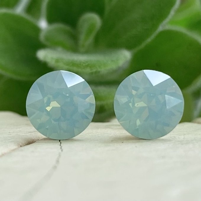 スワロフスキー クリスタル パシフィックオパール ピアス 8mm 海 スワロフスキー クリスタル パシフィックオパール ピアス 8mm 海