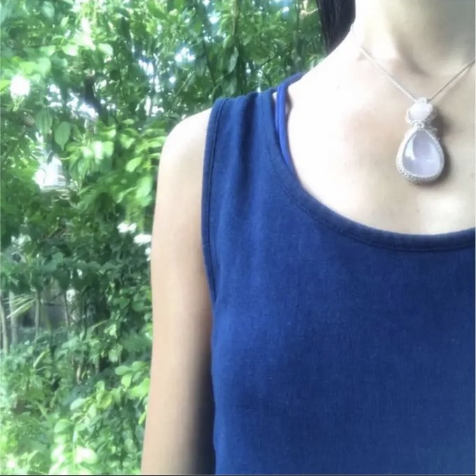 藍染】【ヘンプコットン】【ロングワンピース】【シンプル