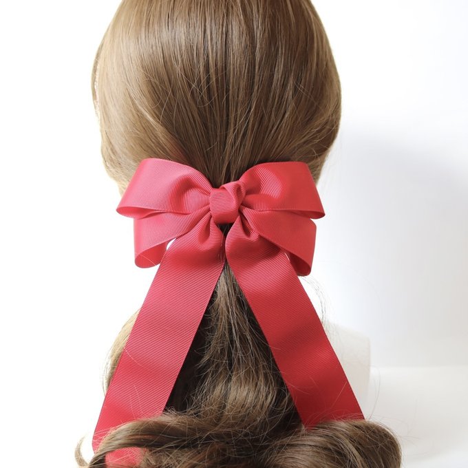 送料無料】1.5倍!ビッグダブルリボン 赤 レッド ビッグリボン 推し活 リボンヘアアクセサリー バレッタ ポニーフック クリップ ヘアゴム 推し活 コスプレ Bon Ribbon Blossom【ボンリボンブロッサム】 minne 国内最大級のハンドメイド・手作り通販サイト ビッグダブルリボン 赤 レッド ハンドメイドリボンヘアアクセサリー やっとこピン
