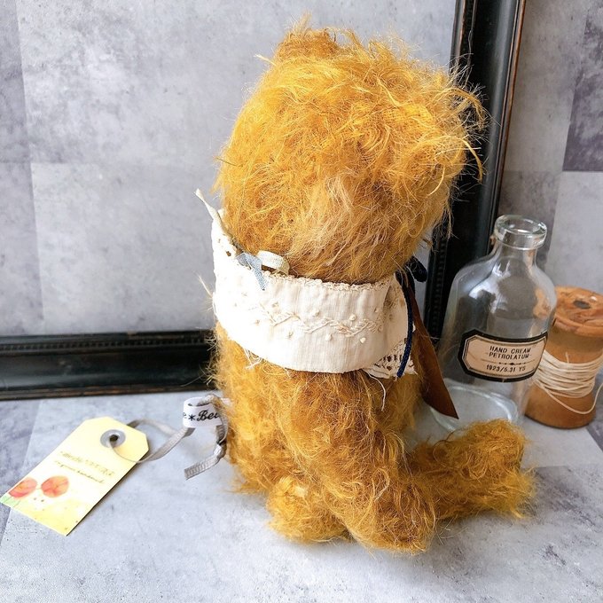 アンティーク風テディベア*むら染めモヘアのベア - aimable*BEAR アンティーク風テディベア*むら染めモヘアのベア - aimable*BEAR