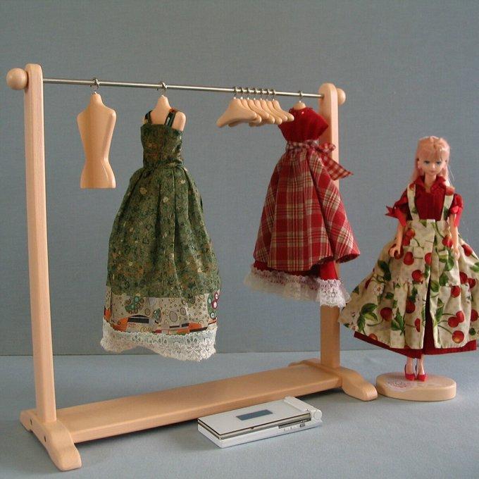 27㎝ドール用ハンガーラックCセット - STUDIO-CREAR'S GALLERY 27㎝ドール用ハンガーラックCセット - STUDIO-CREAR'S GALLERY