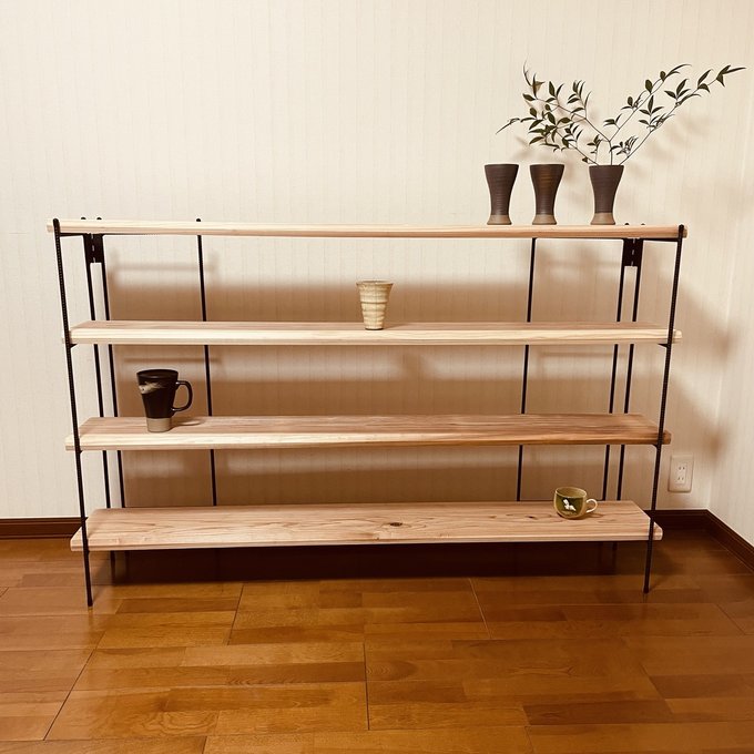 手作りアイアン家具 折り畳みラック アンティーク 西海岸 手作りアイアン家具 折り畳みラック アンティーク 西海岸