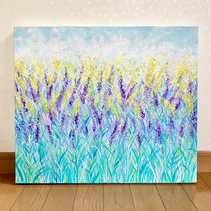 flower garden*10号キャンバス 絵画 原画 風景画 植物 花 春 flower garden*10号キャンバス 絵画 原画 風景画 植物 花 春