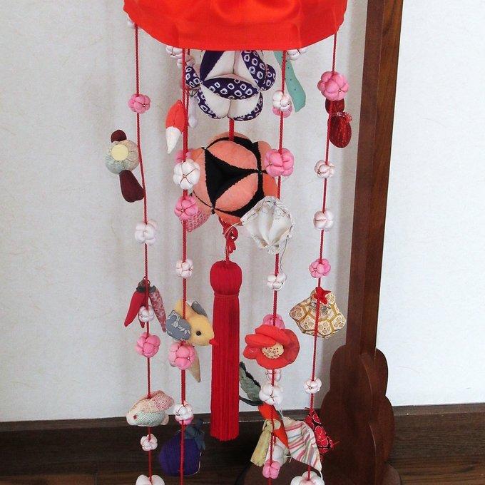 愛情と願いを込めた七宝まりの吊るし飾り*吊るし飾り*ひな祭り 愛情と願いを込めた七宝まりの吊るし飾り*吊るし飾り*ひな祭り