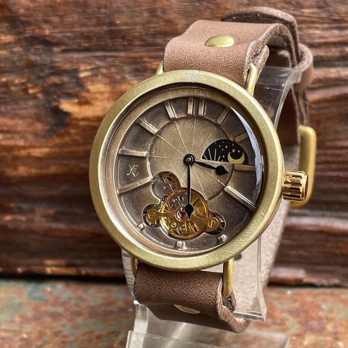 ◇真鍮製 手巻式手作り腕時計◇LBM-2032SM - KEN HAND MADE WATCH'S GALLERY | minne 国内最大級の ハンドメイド・手作り通販サイト