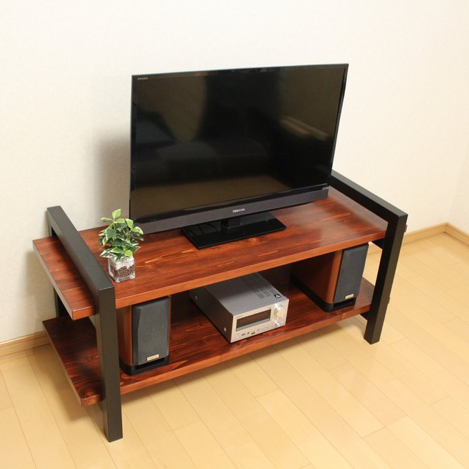 天然無垢材のオープン テレビボード テレビ台 - LIFIX Wood 天然無垢材のオープン テレビボード テレビ台 - LIFIX Wood