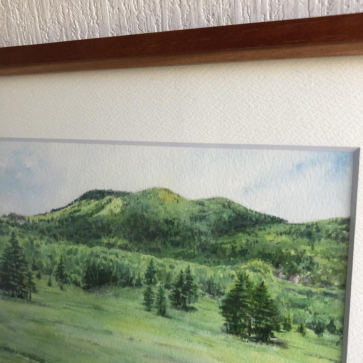 水彩画/原画『草津白根山』(額装品) 水彩画/原画『草津白根山』(額装品)