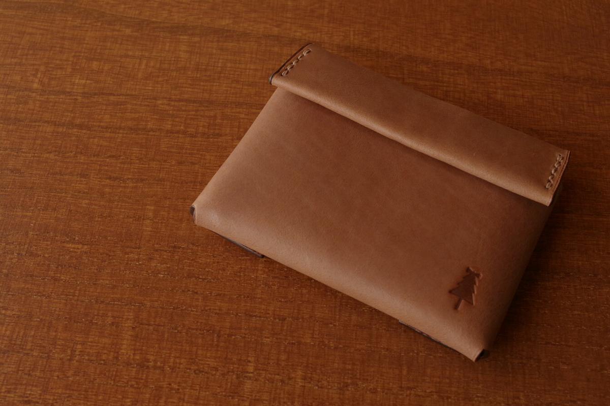 受注生産】compact wallet／brown